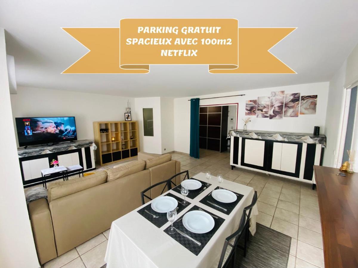 Апартаменти Parking & 100M2 En Plein Centre Ville Реймс Екстер'єр фото
